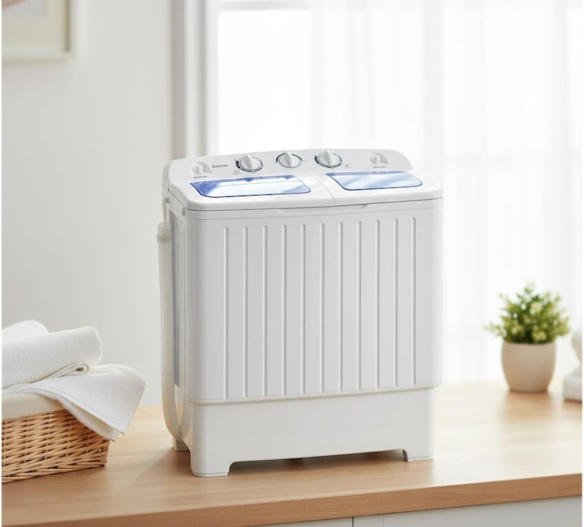 Giantex Portable Mini Twin-Tub Washing Machine — Full review
